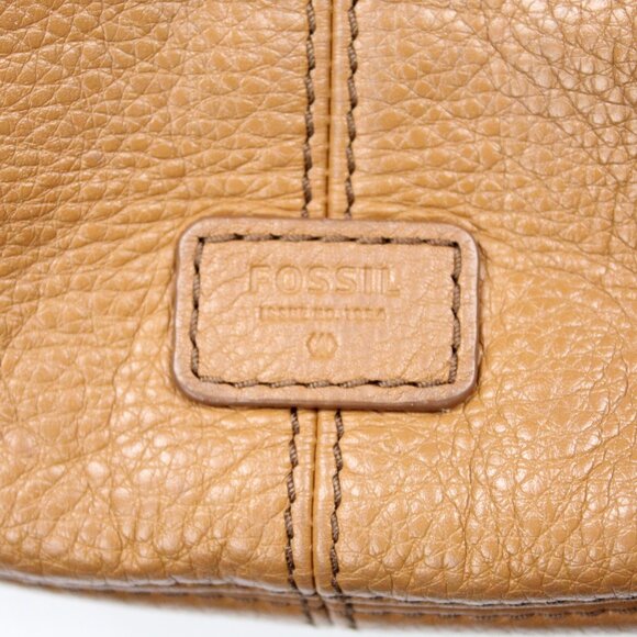 Fossil ZB7256200 Women FOSSIL Women’s Pebble Leather Crossbody Bag Purse Luxury Tan Gear Travel Zipper